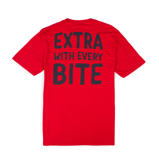 Extra with Every Bite Tee - Red