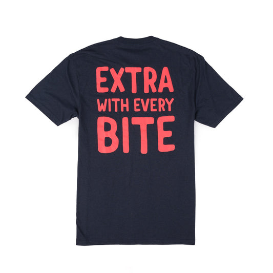 Extra with Every Bite Tee - Navy