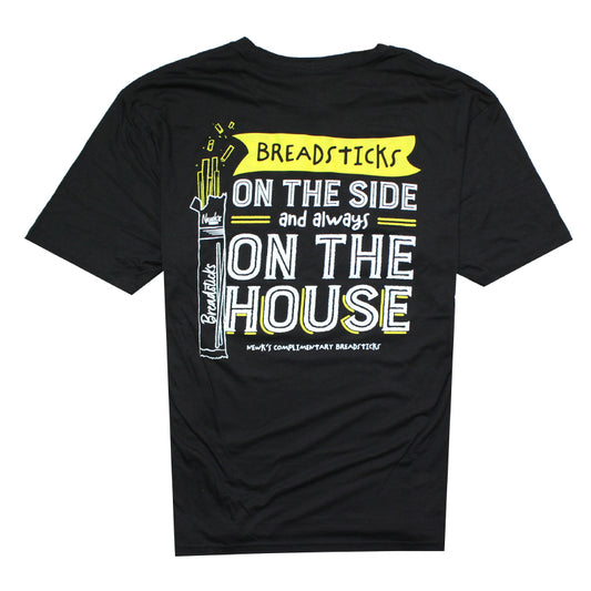 Breadsticks on the Side Tee - Black