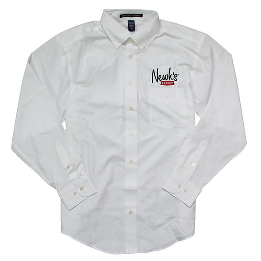 Men's LS Woven Shirt - White - LAST CHANCE